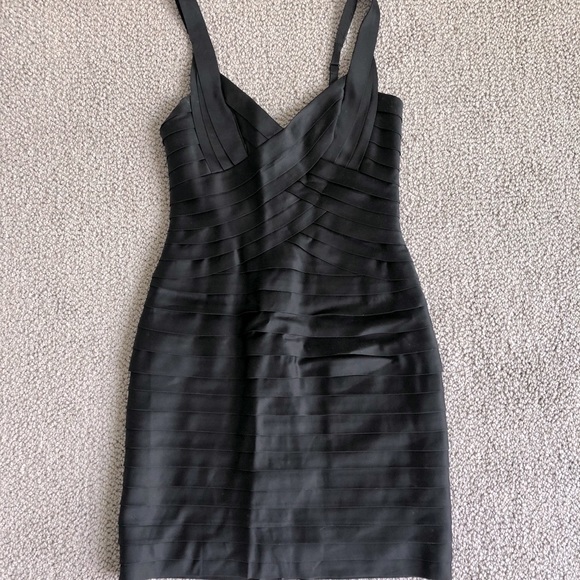 Black Bandage Cocktail Dress - Picture 1 of 5
